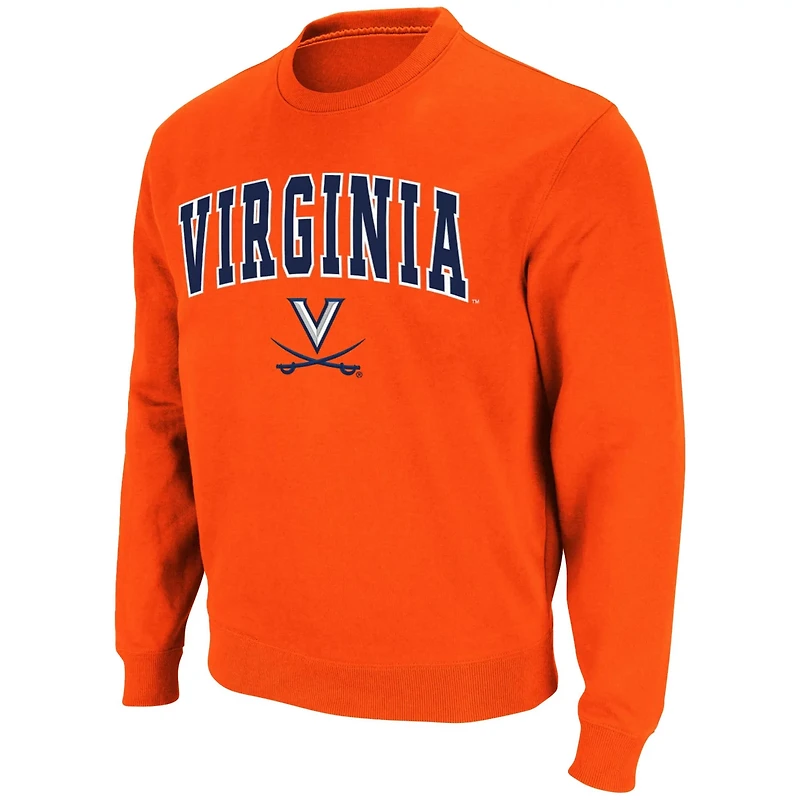 Colosseum Virginia Cavaliers Team Arch  Logo Tackle Twill Pullover Sweatshirt