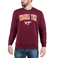 Colosseum Virginia Tech Hokies Arch  Logo Crew Neck Sweatshirt