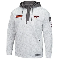 Colosseum Virginia Tech Hokies OHT Military Appreciation Quarter-Zip Hoodie