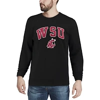 Colosseum Washington State Cougars Arch  Logo Crew Neck Sweatshirt