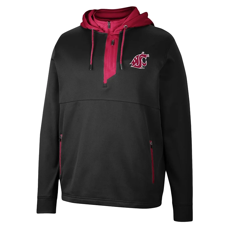 Colosseum Washington State Cougars Luge 30 Quarter-Zip Hoodie
