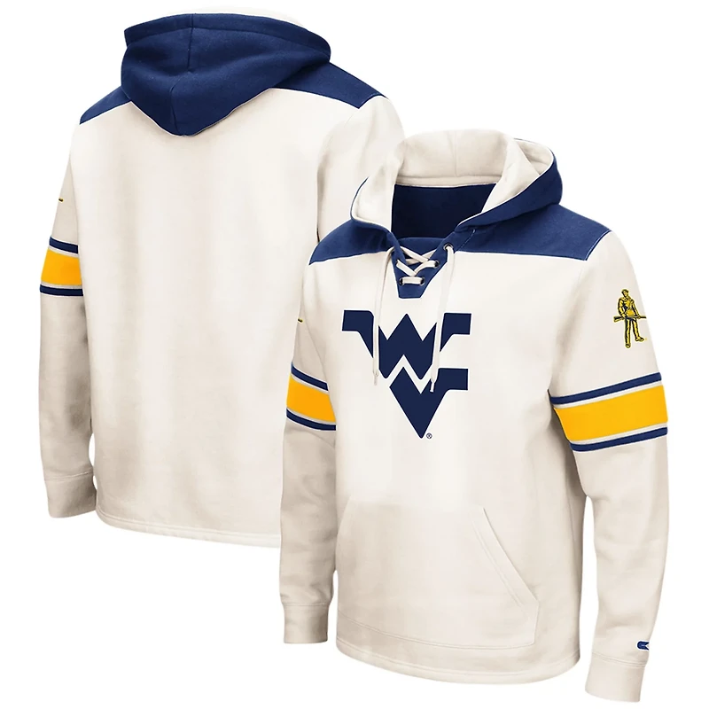 Colosseum West Virginia Mountaineers 20 Lace-Up Pullover Hoodie