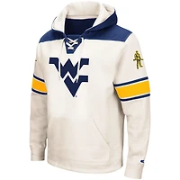 Colosseum West Virginia Mountaineers 20 Lace-Up Pullover Hoodie