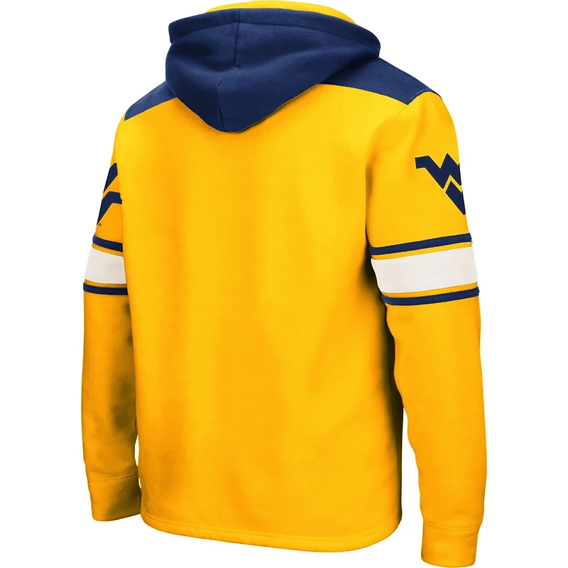 Colosseum West Virginia Mountaineers 20 Lace-Up Pullover Hoodie