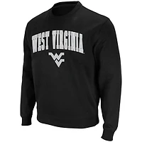 Colosseum West Virginia Mountaineers Arch  Logo Crew Neck Sweatshirt