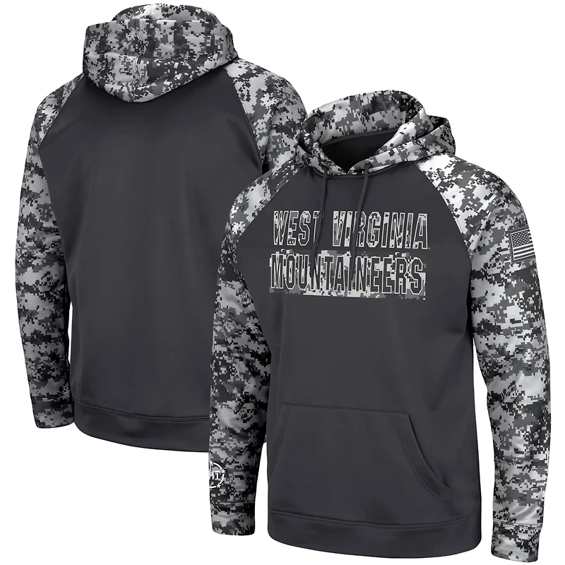 Colosseum West Virginia Mountaineers OHT Military Appreciation Digital Camo Pullover Hoodie