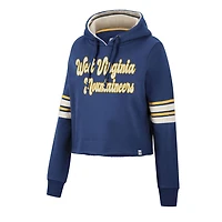 Colosseum West Virginia Mountaineers Retro Cropped Pullover Hoodie
