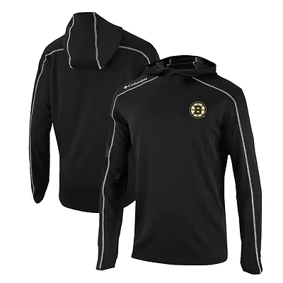 Columbia Boston Bruins Omni-Wick Shotgun Long Sleeve Hoodie T-Shirt