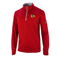 Columbia Chicago Blackhawks Omni-Wick Wickhams Hills Half-Zip Pullover Top