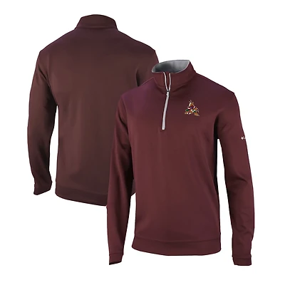 Columbia Garnet Arizona Coyotes Omni-Wick Wickhams Hills Half-Zip Pullover Top