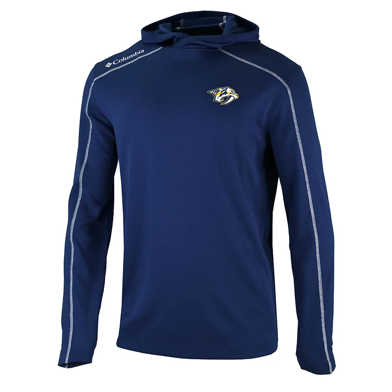 Columbia Nashville Predators Omni-Wick Shotgun Long Sleeve Hoodie T-Shirt