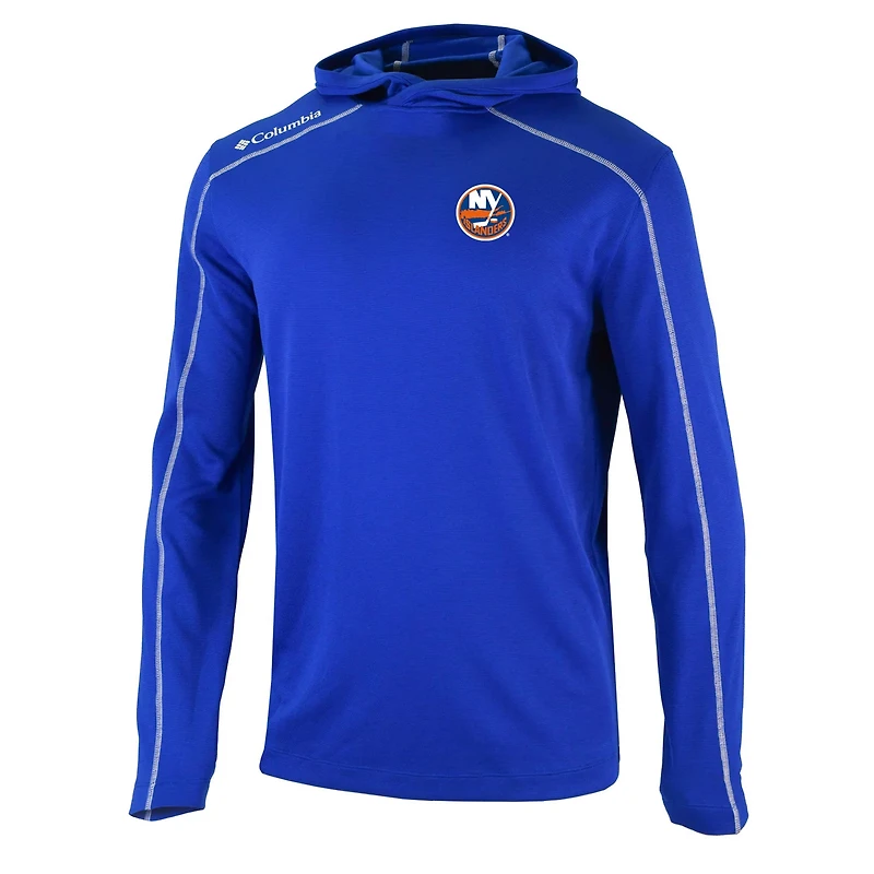 Columbia New York Islanders Omni-Wick Shotgun Long Sleeve Hoodie T-Shirt