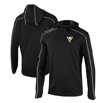 Columbia Pittsburgh Penguins Omni-Wick Shotgun Long Sleeve Hoodie T-Shirt