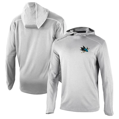 Columbia San Jose Sharks Omni-Wick Shotgun Long Sleeve Hoodie T-Shirt