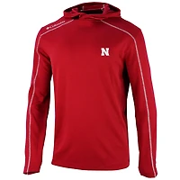 Columbia Scarlet Nebraska Huskers Omni-Wick Shotgun Pullover Hoodie