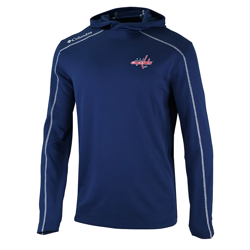 Columbia Washington Capitals Omni-Wick Shotgun Long Sleeve Hoodie T-Shirt
