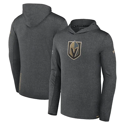 Fanatics Branded Gray Vegas Golden Knights Authentic Pro Lightweight Pullover Hoodie