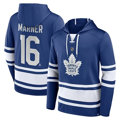 Fanatics Branded Mitch Marner Toronto Maple Leafs Name  Number Lace-Up Pullover Hoodie