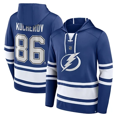 Fanatics Branded Nikita Kucherov Tampa Bay Lightning Name  Number Lace-Up Pullover Hoodie