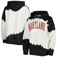 Gameday Couture /Black Maryland Terrapins For the Fun Double Dip-Dyed Pullover Hoodie