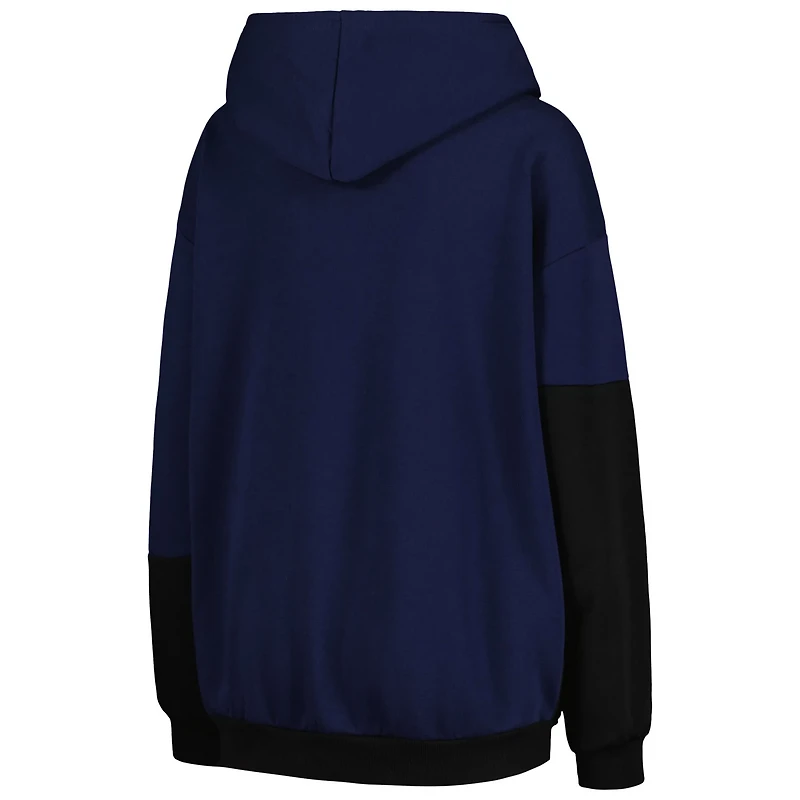 Gameday Couture /Black Penn State Nittany Lions Matchmaker Diagonal Cowl Pullover Hoodie