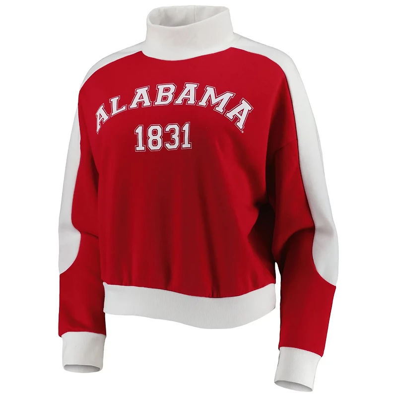Gameday Couture Alabama Tide Make it a Mock Sporty Pullover Sweatshirt