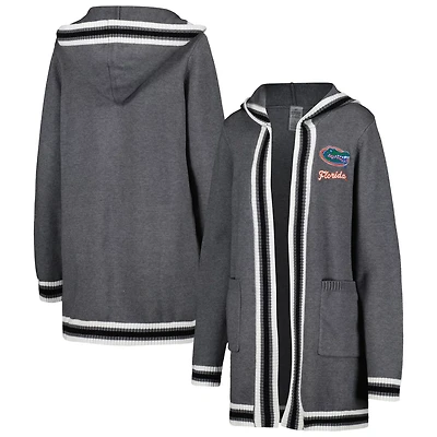 Gameday Couture Florida Gators One More Round Tri-Blend Striped Hooded Cardigan Sweater