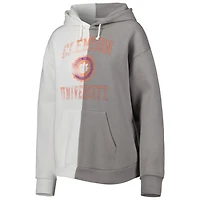 Gameday Couture Gray/ Clemson Tigers Split Pullover Hoodie