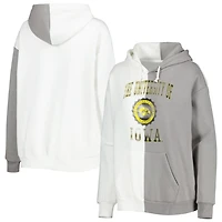 Gameday Couture Gray/ Iowa Hawkeyes Split Pullover Hoodie