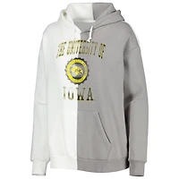 Gameday Couture Gray/ Iowa Hawkeyes Split Pullover Hoodie