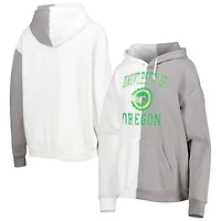 Gameday Couture Gray/ Oregon Ducks Split Pullover Hoodie