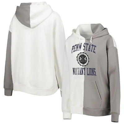 Gameday Couture Gray/ Penn State Nittany Lions Split Pullover Hoodie
