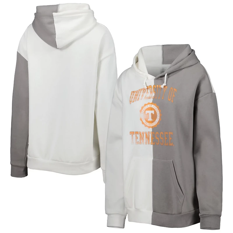 Gameday Couture Gray/ Tennessee Volunteers Split Pullover Hoodie