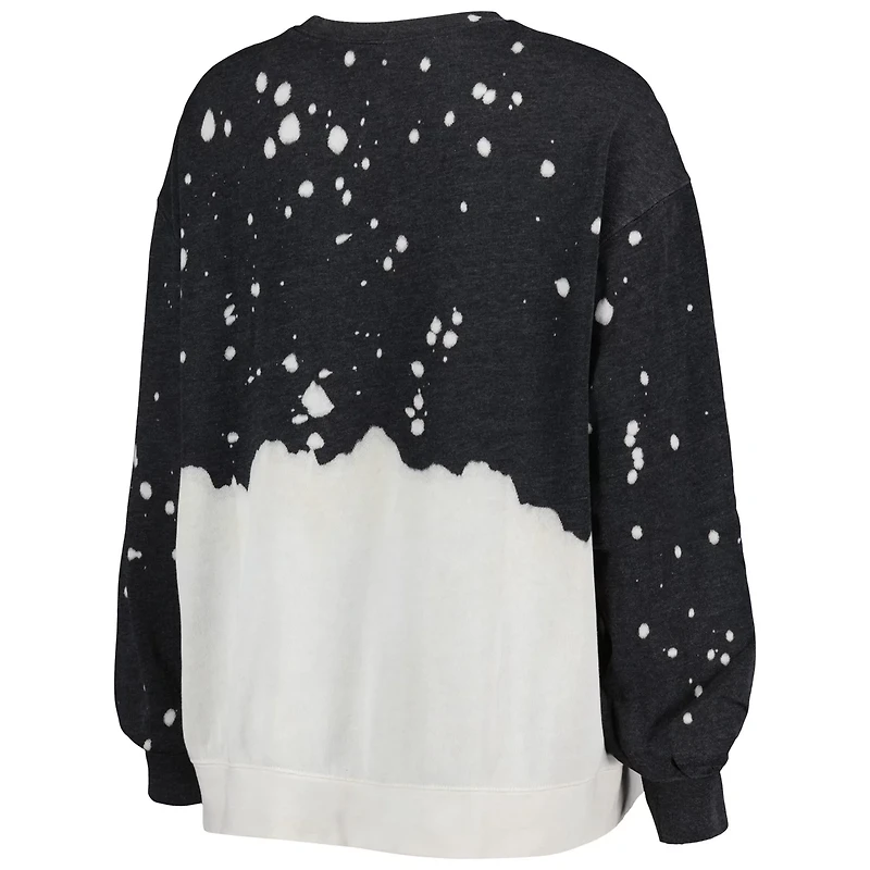 Gameday Couture Iowa Hawkeyes Twice As Nice Faded Dip-Dye Pullover Long Sleeve Top