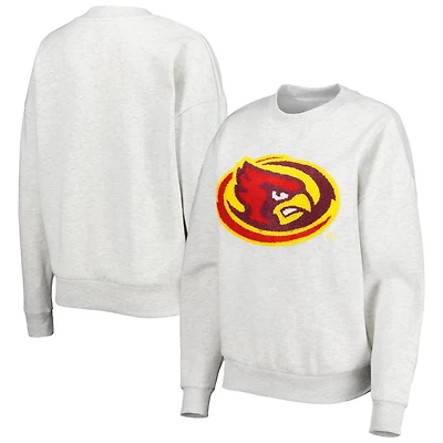 Gameday Couture Iowa State Cyclones Chenille Patch Fleece Pullover Sweatshirt