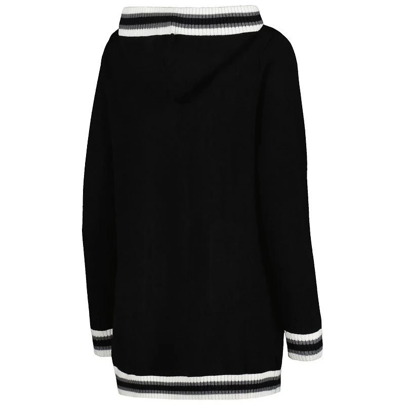 Gameday Couture Kentucky Wildcats One More Round Tri-Blend Striped Hooded Cardigan Sweater