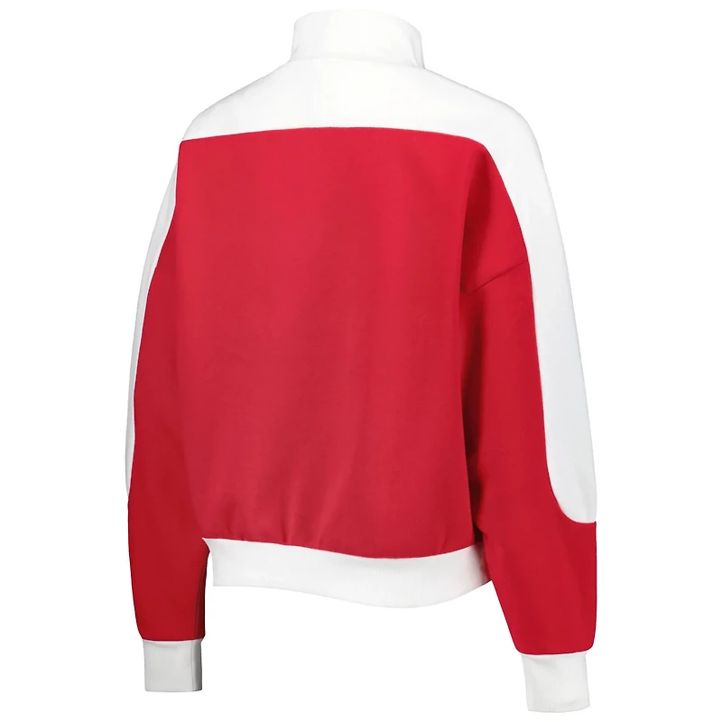 Gameday Couture Oklahoma Sooners Make it a Mock Sporty Pullover Sweatshirt