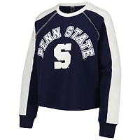 Gameday Couture Penn State Nittany Lions Blindside Raglan Cropped Pullover Sweatshirt