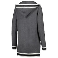 Gameday Couture Tennessee Volunteers One More Round Tri-Blend Striped Hooded Cardigan Sweater