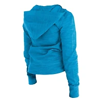 Girls Youth New Era Charlotte FC Space-Dye Full-Zip Hoodie