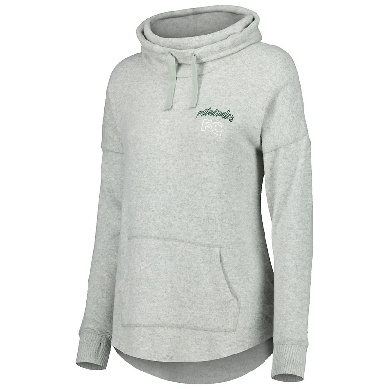 Heathered Portland Timbers Cuddle Tri-Blend Pullover Sweatshirt