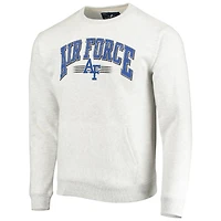League Collegiate Wear Heathered Gray Air Force Falcons Upperclassman Pocket Pullover Sweatshirt