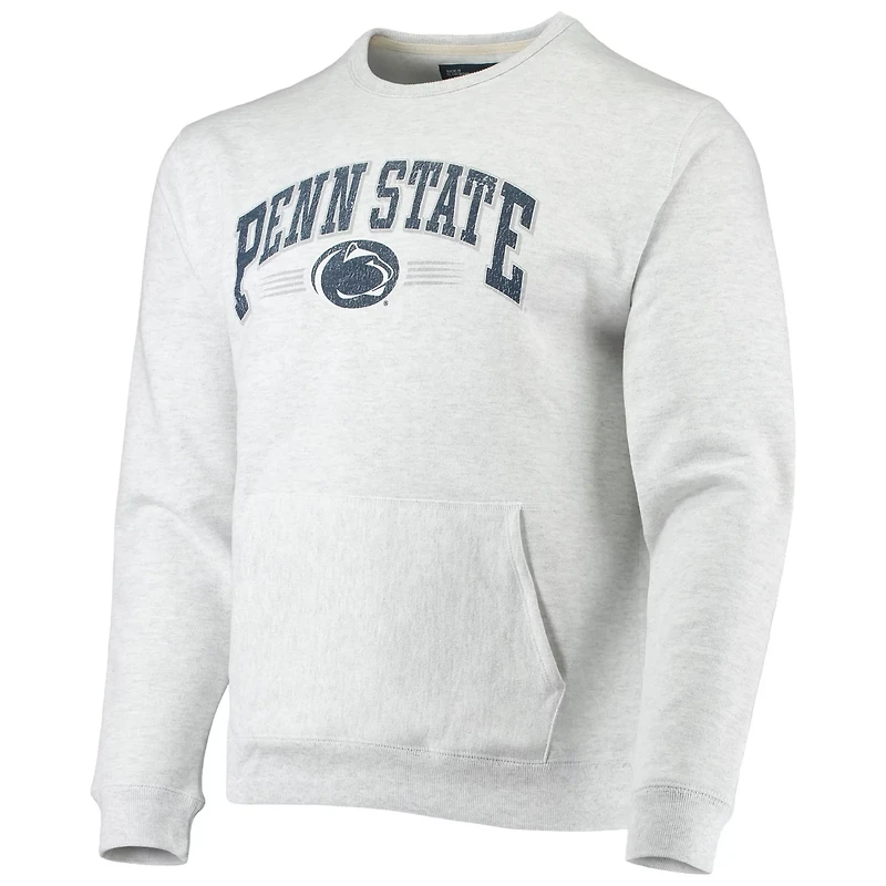 League Collegiate Wear Heathered Gray Penn State Nittany Lions Upperclassman Pocket Pullover Sweatshirt