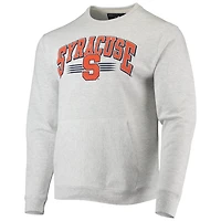 League Collegiate Wear Heathered Gray Syracuse Upperclassman Pocket Pullover Sweatshirt