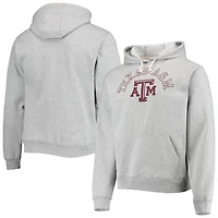 League Collegiate Wear Heathered Gray Texas AM Aggies Seal Neuvo Essential Fleece Pullover Hoodie