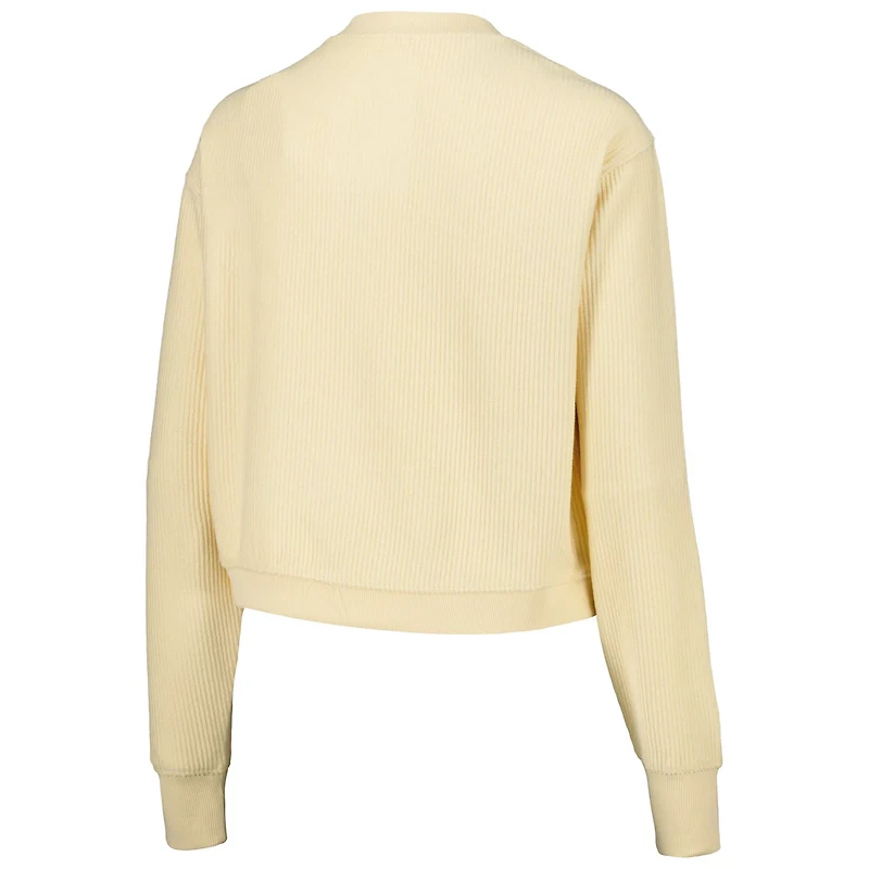 League Collegiate Wear LSU Tigers Timber Cropped Pullover Sweatshirt