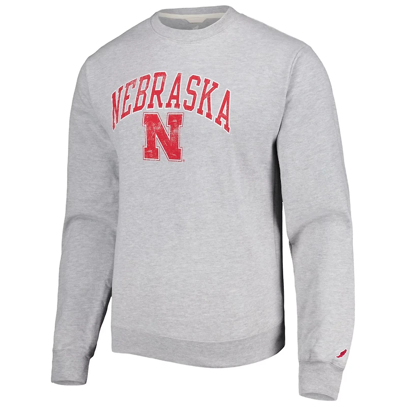 League Collegiate Wear Nebraska Huskers 1965 Arch Essential Lightweight Pullover Sweatshirt