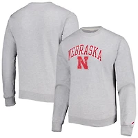League Collegiate Wear Nebraska Huskers 1965 Arch Essential Lightweight Pullover Sweatshirt