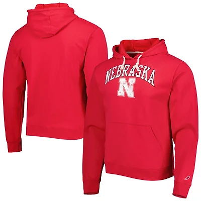 League Collegiate Wear Nebraska Huskers Arch Essential Pullover Hoodie