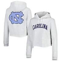 League Collegiate Wear North Carolina Tar Heels 2-Hit 1636 Cropped Pullover Hoodie
